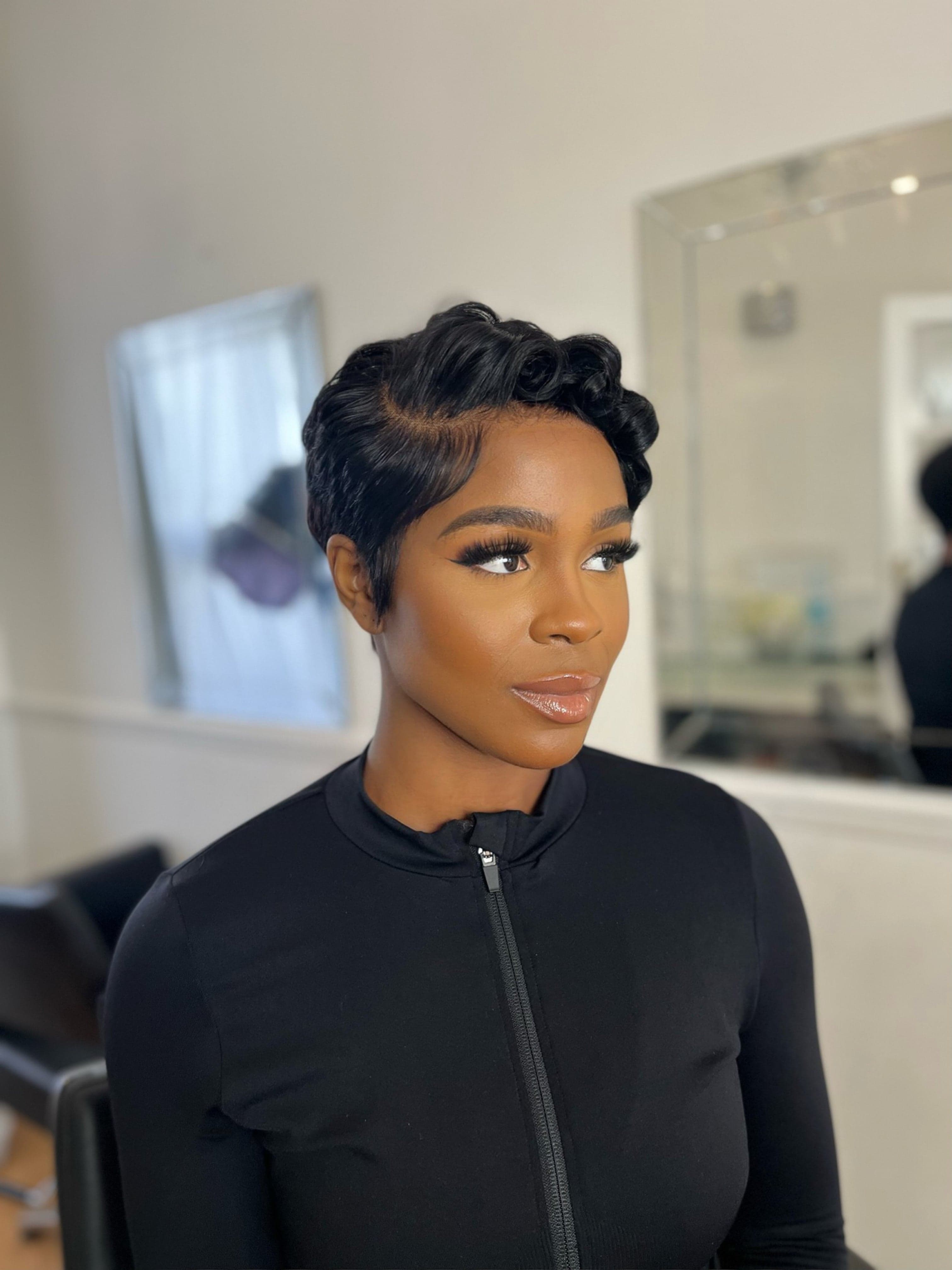 Aliyah Unit styled in polished sculpted waves